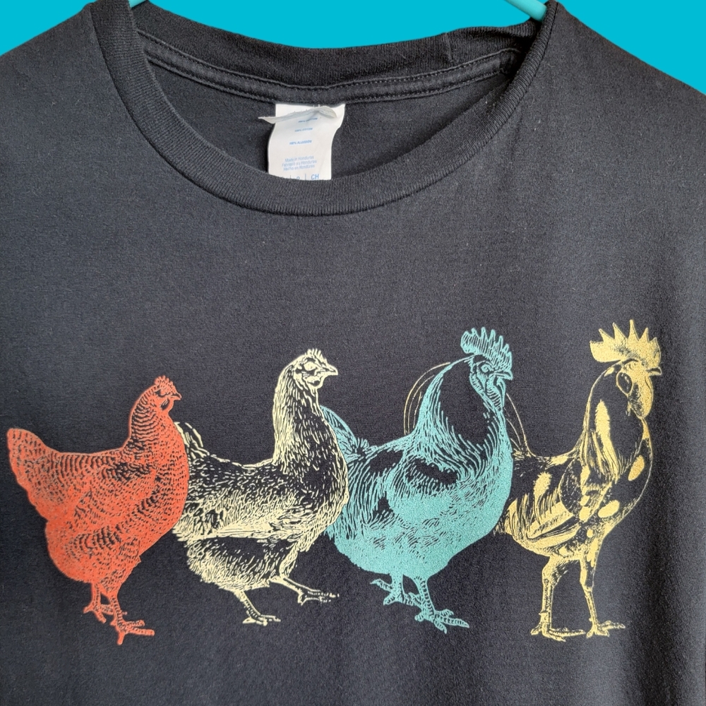 Chicken Roster unbranded Tee small
